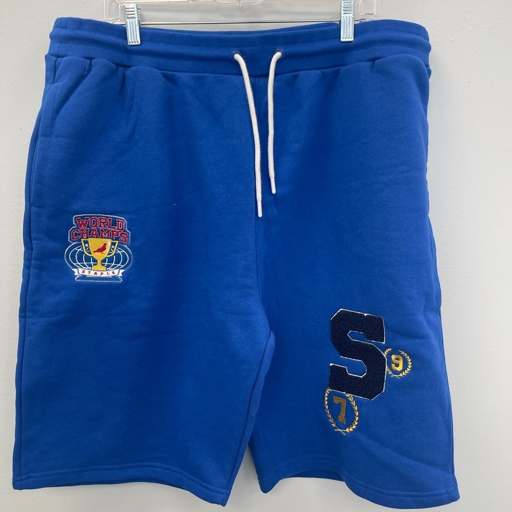 STAPLE Men's Decatur Sweat Short in Royal Blue, 3X - NWT